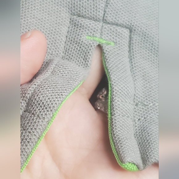 BOSS Hugo Boss -Size M-Polo Shirt -Green Cotton Garment- Preppy- Collar Neck - Picture 5 of 12